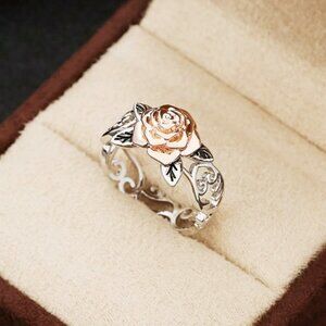 🎁Eternity Flower Hollow Carved Fever Silver Vintage Rings for Women, EVGG1428